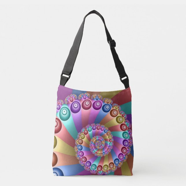 Sac Ajustable Belles couleurs arc-en-ciel Art fractal Abstrait (Devant)