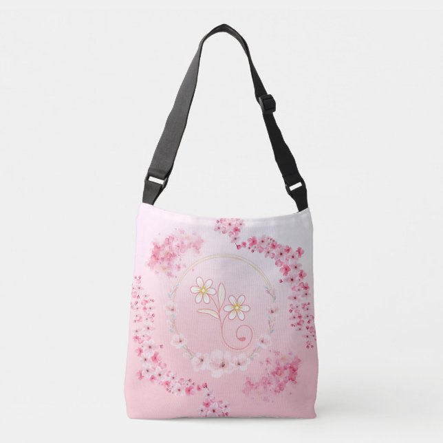 Sac Ajustable Bénédiction de printemps Fleurs pastel rose (Devant)