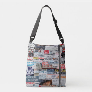 Sac Ajustable Besace "Jeux de journaux"