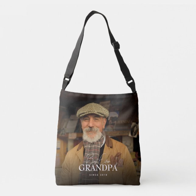 Sac Ajustable Best Ever Grandpa Since 20XX Simple Elegant Photo (Dos)