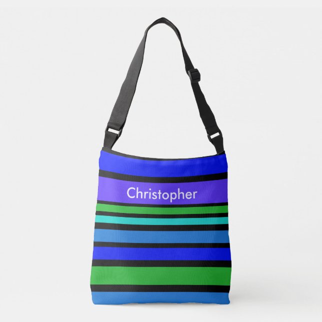 Sac Ajustable BG Stripes Motif couleur IV + votre dos et votre i (Devant)