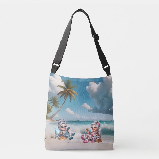 Sac Ajustable Biddie Buddies Marque Cross Body Beach Bag et Four (Devant)