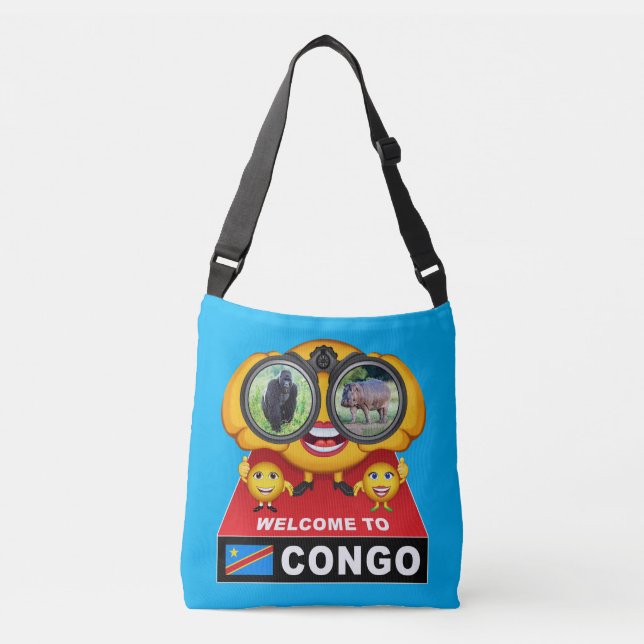 Sac Ajustable Bienvenue au Congo (Devant)