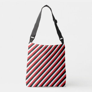 Sac Ajustable Blancs noirs rouges diagonaux