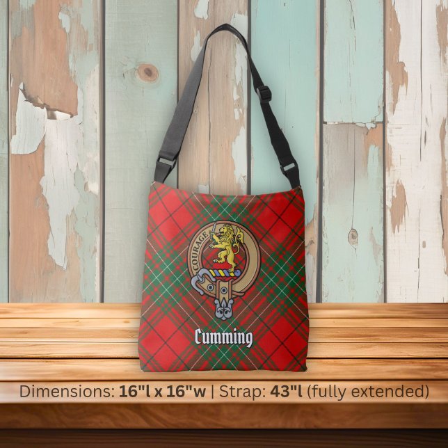 Sac Ajustable Blason de Clan Cumming sur tartan (Créateur téléchargé)