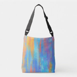 Sac Ajustable Bleu Abstrait et orange