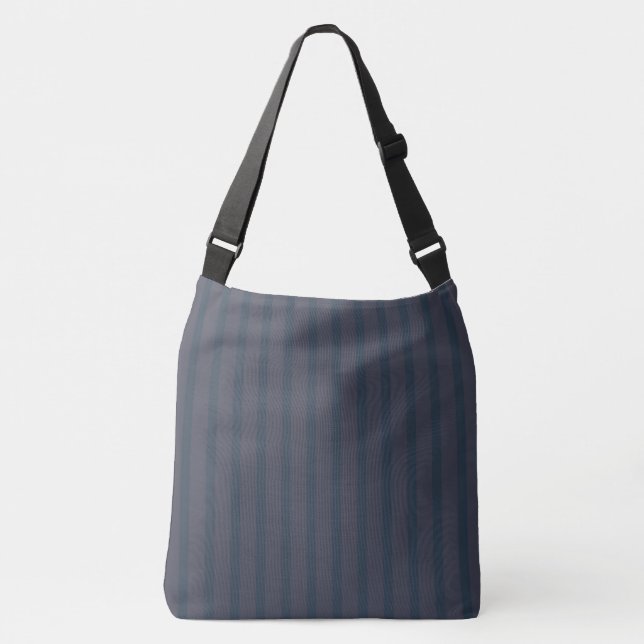 Sac Ajustable Bleu de marine moderne et plum rayé (Devant)