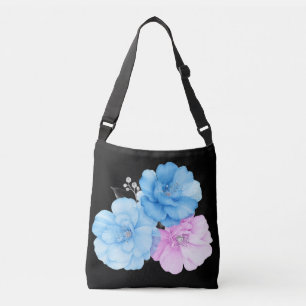 Sac Ajustable Bleu et Rose Floral Chic