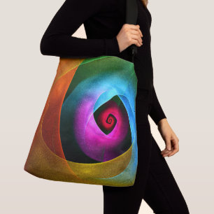 Sac Ajustable Bleu orange rose moderne Art Abstrait Motif #24