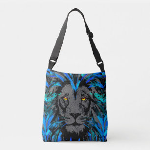 Sac Ajustable Blue Lion Head - Oeuvre de Lion - Faune Gros Chats