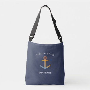 Sac Ajustable Blue Nautical Ancre yacht club bateau marina welco