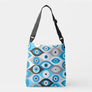 Sac Ajustable Blues et gris motif de l'oeil du mal grec