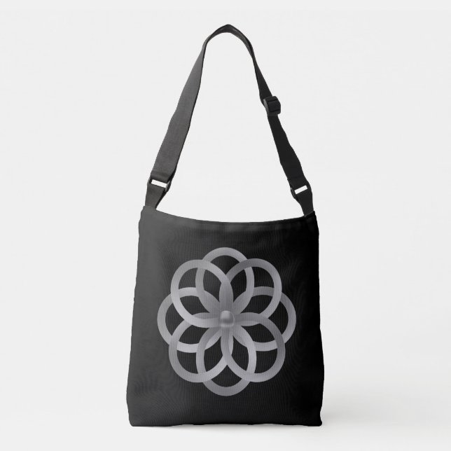 Sac Ajustable Boho Chic Mandala Argenté (Devant)