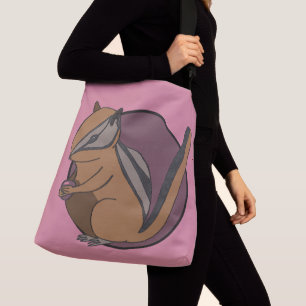 Sac Ajustable Bois Artistique Berry Cute Chipmunk