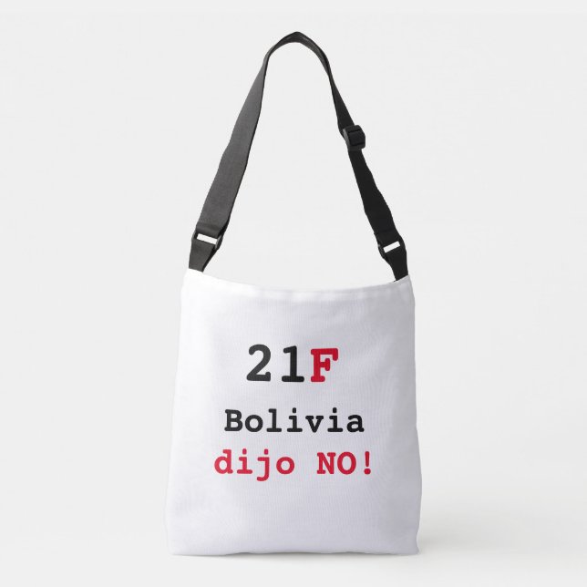 Sac Ajustable Bolsa Bolivia dijo NO (Devant)