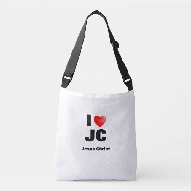 Sac Ajustable Bolsa I love Jesus Christ  (Devant)