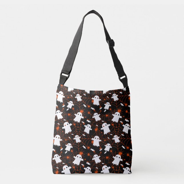 Sac Ajustable Bonbon éffrayant d'araignées fantômes d'Halloween (Devant)