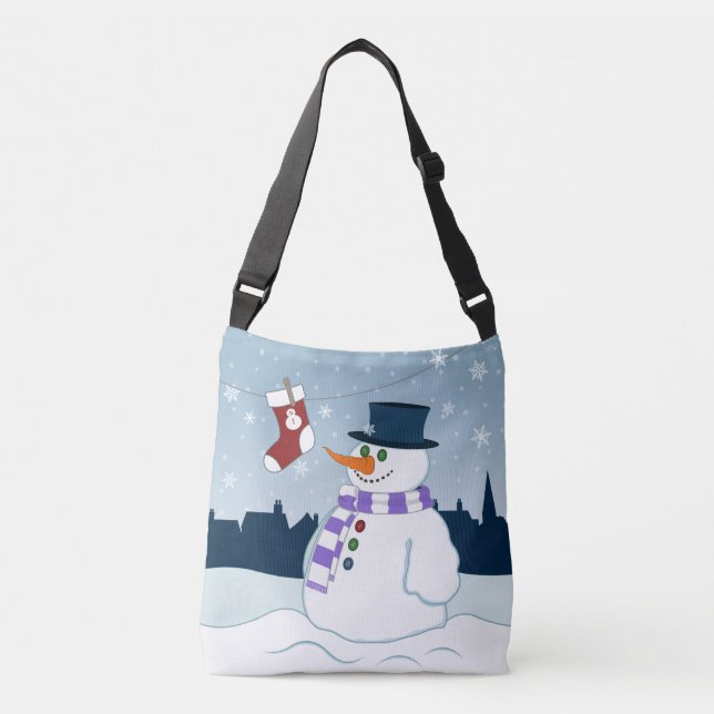 Sac Ajustable Bonhomme de neige et Noël de bas (Devant)