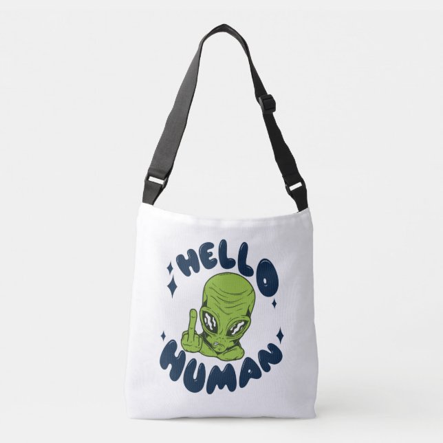 Sac Ajustable Bonjour Alien drôle humain (Devant)