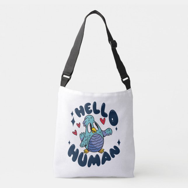 Sac Ajustable Bonjour humain oiseau mignon (Devant)