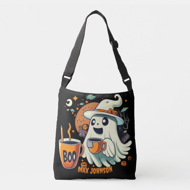 Sac Ajustable Boo ! Halloween - Événements Hantés Orange Noir (Devant)