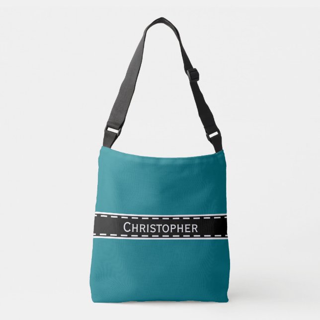 Sac Ajustable Bordure de couture noire + votre backgr. & idées (Devant)
