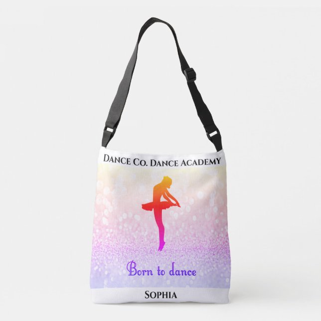 Sac Ajustable "Born To Dance" Fourre-tout avec nom du studio et  (Dos)