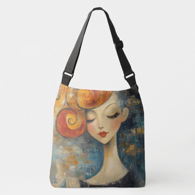 Sac Ajustable Boucles ambrées apportent des pensées silencieuses (Devant)