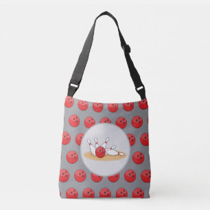 Sac Ajustable Boule de bowling frappant les quilles avec motif d