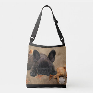Sac Ajustable Bouledogue français au bord de la mer French Bulld