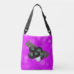 Sac Ajustable Boules De Pelouse Et Jack Sur Bokeh Rose,