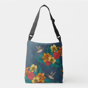 Sac Ajustable Bouquet et colibris tropicaux