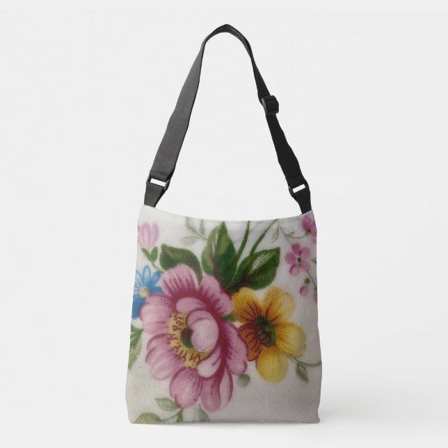 Sac Ajustable Bouquet floral de la Coupe de Thé (Devant)