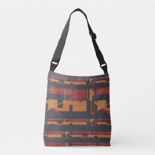 Sac Ajustable Bourgogne Orange Noir Sud-Ouest Résumé Conception