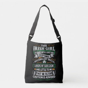 Sac Ajustable Bourse irlandaise de Crossbody d'attitude de fille