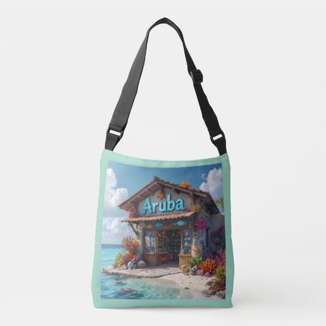 Sac Ajustable Boutique de cadeaux d'Aruba sur l'eau (Devant)