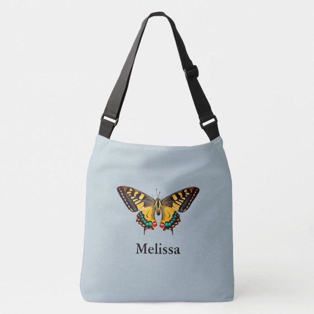 Sac Ajustable Bouton photo moderne mignon Ajouter Nom Crossbo (Devant)