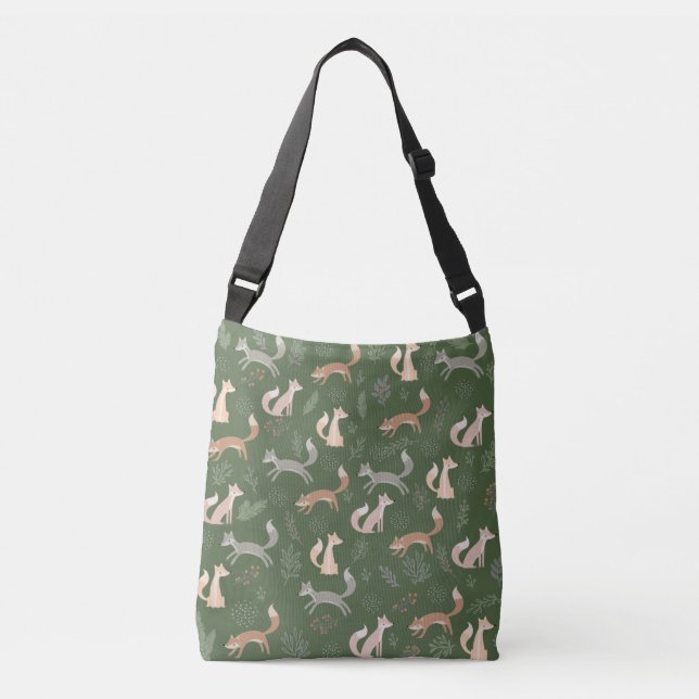 Sac Ajustable Branches d'hiver Fox et Motif Feuille (Devant)