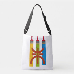 Sac Ajustable Brosse teintée peignant le drapeau amazigh