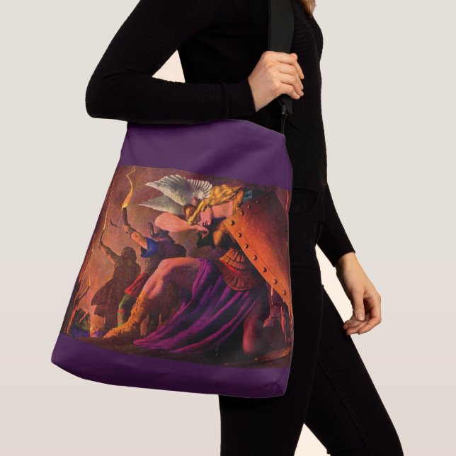 Sac Ajustable Brunhilde Weeps à Sigfried's Funeral Pyre (De près)