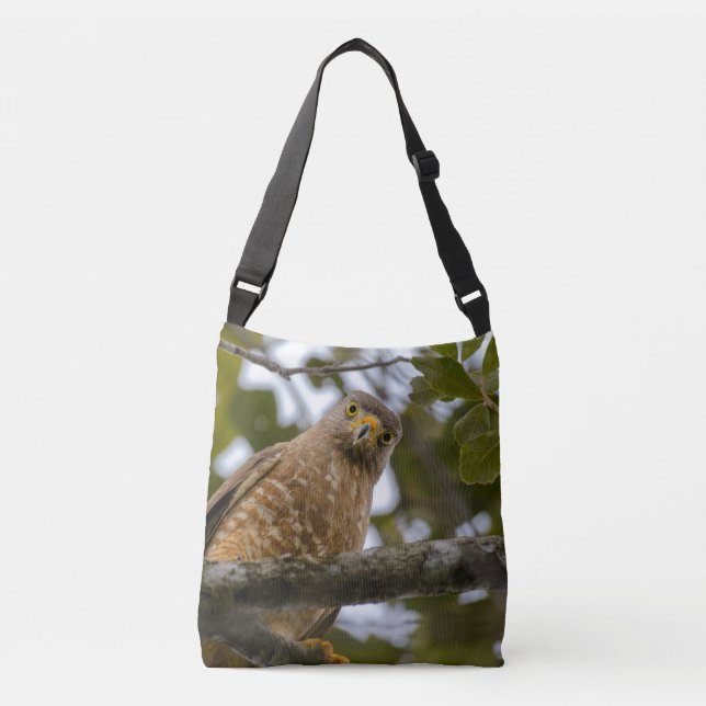 Sac Ajustable Buse à flanc de route perchée dans la forêt bélizi (Devant)