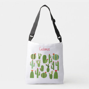 Sac Ajustable Cactus à fleurs rouges agrafés Plantes Thunder_Cov