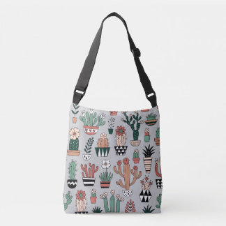 Sac Ajustable Cactus en fleurs mignons : Motif à main