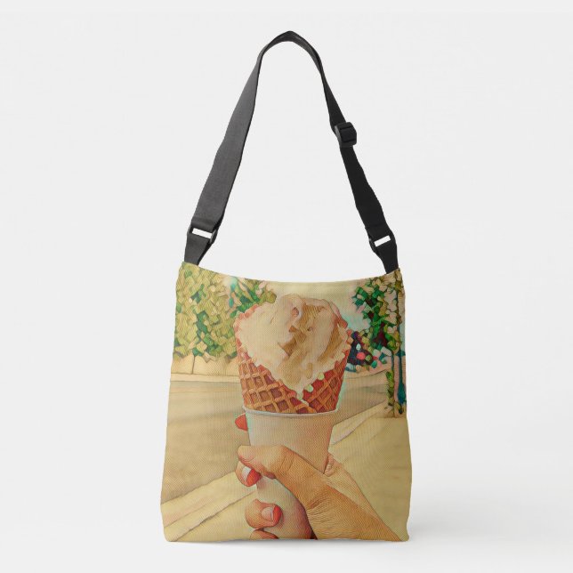 Sac Ajustable Cadeau amoureux de crème glacée (Devant)