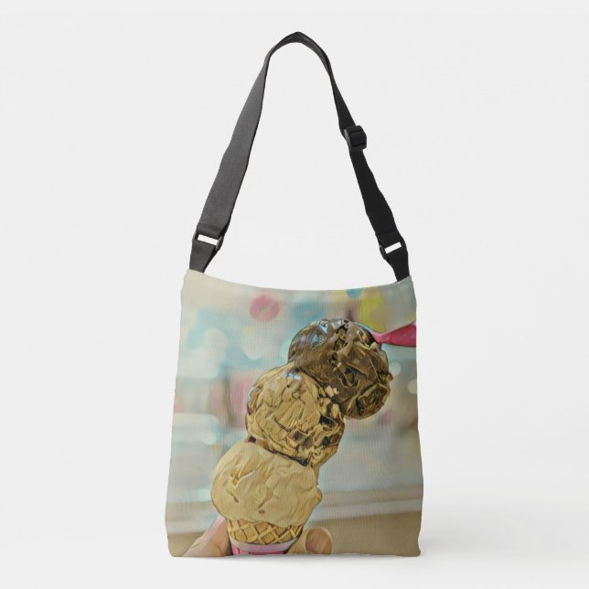 Sac Ajustable Cadeau d'anniversaire de crème glacée (Devant)
