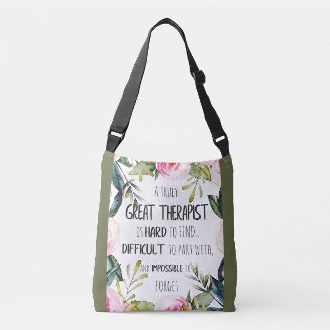 Sac Ajustable Cadeau d'appréciation pour thérapeute Citation de  (Devant)