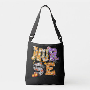 Sac Ajustable Cadeau d'Halloween pour infirmière avec citrouille