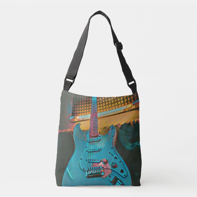 Sac Ajustable Cadeau pour mari guitariste (Devant)