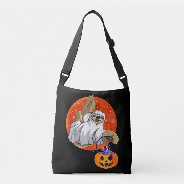Sac Ajustable Cadeau Spider | Boo Halloween avec Citrouille (Devant)