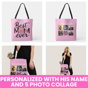 Sac Ajustable Cadeaux de fête des mères Collage photo tendance r
